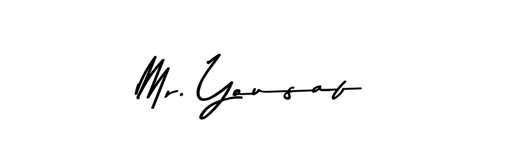 Make a beautiful signature design for name Mr. Yousaf. Use this online signature maker to create a handwritten signature for free. Mr. Yousaf signature style 9 images and pictures png