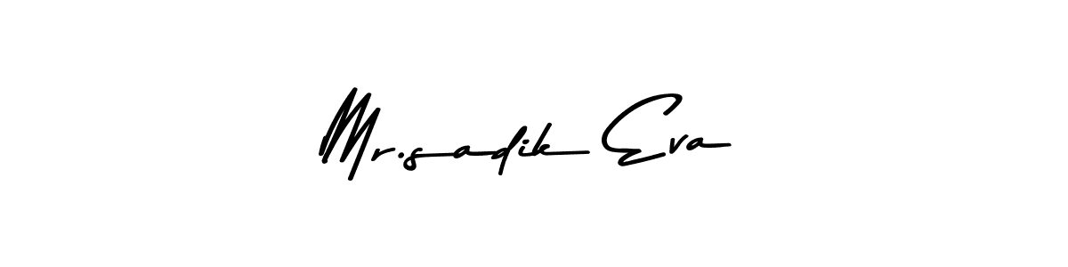 See photos of Mr.sadik Eva official signature by Spectra . Check more albums & portfolios. Read reviews & check more about Asem Kandis PERSONAL USE font. Mr.sadik Eva signature style 9 images and pictures png