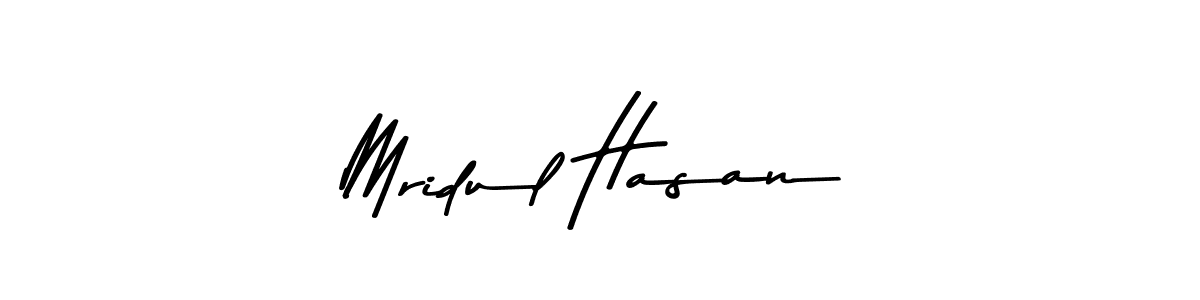 Mridul Hasan stylish signature style. Best Handwritten Sign (Asem Kandis PERSONAL USE) for my name. Handwritten Signature Collection Ideas for my name Mridul Hasan. Mridul Hasan signature style 9 images and pictures png