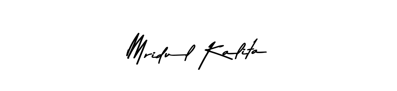 How to make Mridul Kalita signature? Asem Kandis PERSONAL USE is a professional autograph style. Create handwritten signature for Mridul Kalita name. Mridul Kalita signature style 9 images and pictures png