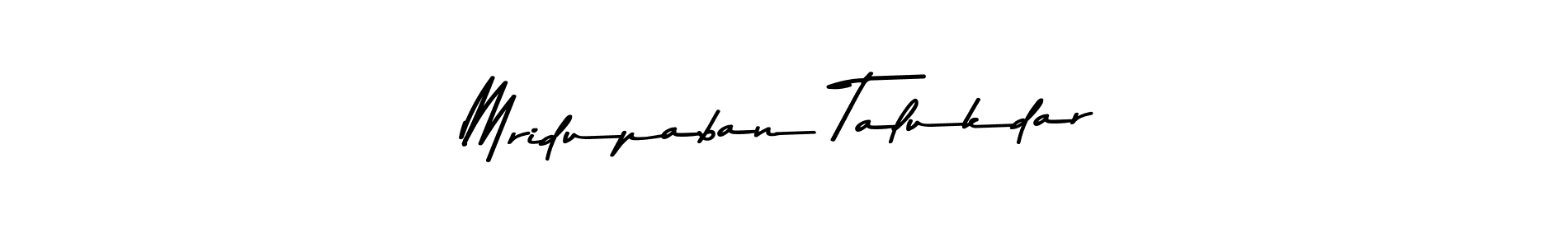 How to make Mridupaban Talukdar name signature. Use Asem Kandis PERSONAL USE style for creating short signs online. This is the latest handwritten sign. Mridupaban Talukdar signature style 9 images and pictures png