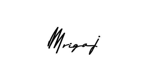 Create a beautiful signature design for name Mrigaj. With this signature (Asem Kandis PERSONAL USE) fonts, you can make a handwritten signature for free. Mrigaj signature style 9 images and pictures png