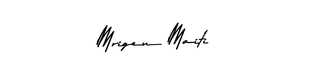 Also we have Mrigen Maiti name is the best signature style. Create professional handwritten signature collection using Asem Kandis PERSONAL USE autograph style. Mrigen Maiti signature style 9 images and pictures png