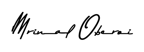 You should practise on your own different ways (Asem Kandis PERSONAL USE) to write your name (Mrinal Oberoi) in signature. Don't let someone else do it for you. Mrinal Oberoi signature style 9 images and pictures png