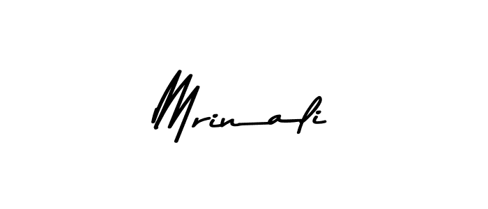 Create a beautiful signature design for name Mrinali. With this signature (Asem Kandis PERSONAL USE) fonts, you can make a handwritten signature for free. Mrinali signature style 9 images and pictures png