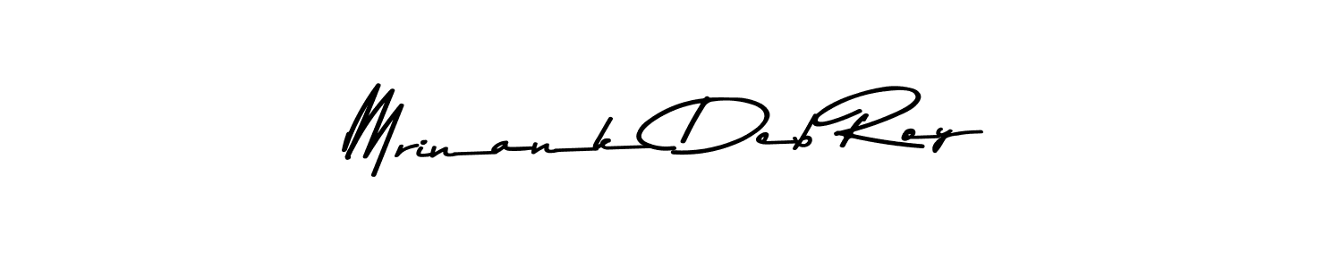 How to make Mrinank Deb Roy name signature. Use Asem Kandis PERSONAL USE style for creating short signs online. This is the latest handwritten sign. Mrinank Deb Roy signature style 9 images and pictures png