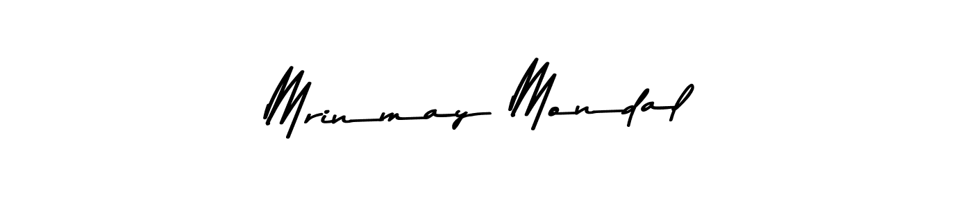 How to make Mrinmay Mondal name signature. Use Asem Kandis PERSONAL USE style for creating short signs online. This is the latest handwritten sign. Mrinmay Mondal signature style 9 images and pictures png