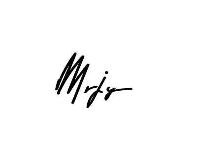 How to make Mrjy name signature. Use Asem Kandis PERSONAL USE style for creating short signs online. This is the latest handwritten sign. Mrjy signature style 9 images and pictures png