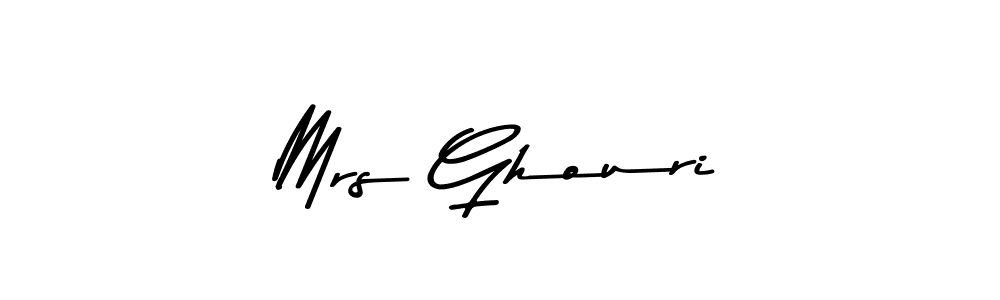 Use a signature maker to create a handwritten signature online. With this signature software, you can design (Asem Kandis PERSONAL USE) your own signature for name Mrs Ghouri. Mrs Ghouri signature style 9 images and pictures png