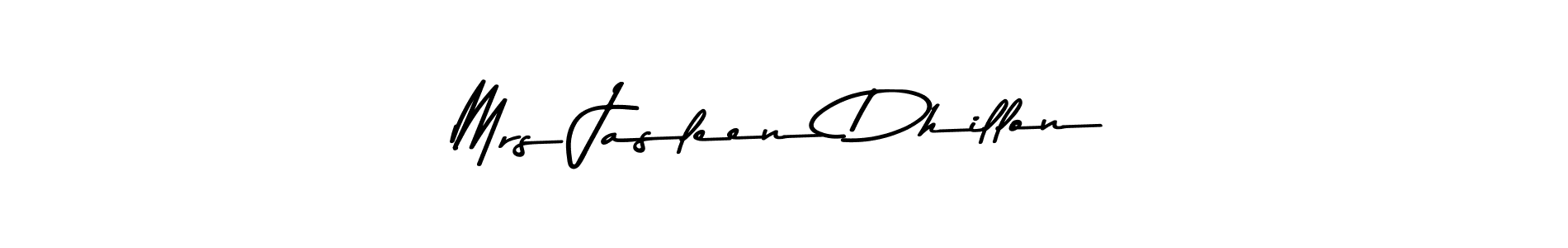 Mrs Jasleen Dhillon stylish signature style. Best Handwritten Sign (Asem Kandis PERSONAL USE) for my name. Handwritten Signature Collection Ideas for my name Mrs Jasleen Dhillon. Mrs Jasleen Dhillon signature style 9 images and pictures png