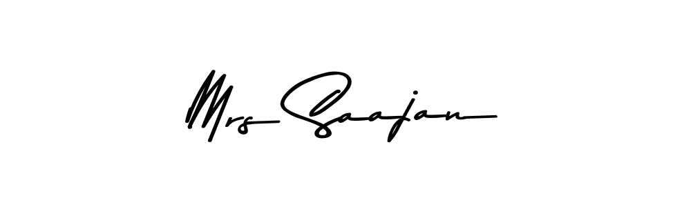 You should practise on your own different ways (Asem Kandis PERSONAL USE) to write your name (Mrs Saajan) in signature. don't let someone else do it for you. Mrs Saajan signature style 9 images and pictures png