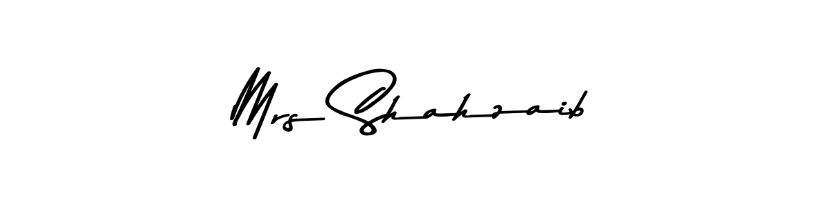 Similarly Asem Kandis PERSONAL USE is the best handwritten signature design. Signature creator online .You can use it as an online autograph creator for name Mrs Shahzaib. Mrs Shahzaib signature style 9 images and pictures png