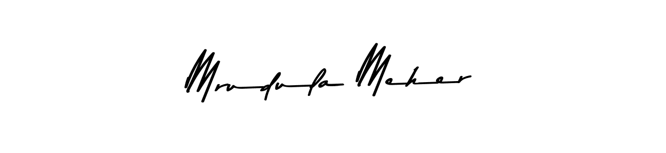 Make a beautiful signature design for name Mrudula Meher. With this signature (Asem Kandis PERSONAL USE) style, you can create a handwritten signature for free. Mrudula Meher signature style 9 images and pictures png