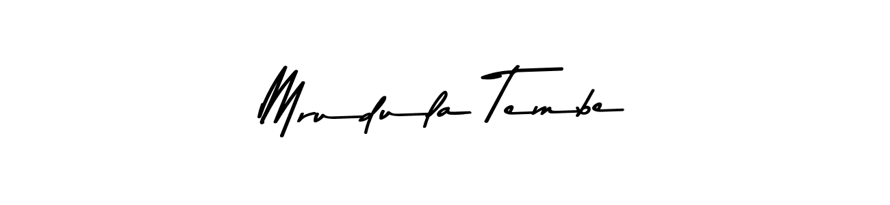 Create a beautiful signature design for name Mrudula Tembe. With this signature (Asem Kandis PERSONAL USE) fonts, you can make a handwritten signature for free. Mrudula Tembe signature style 9 images and pictures png