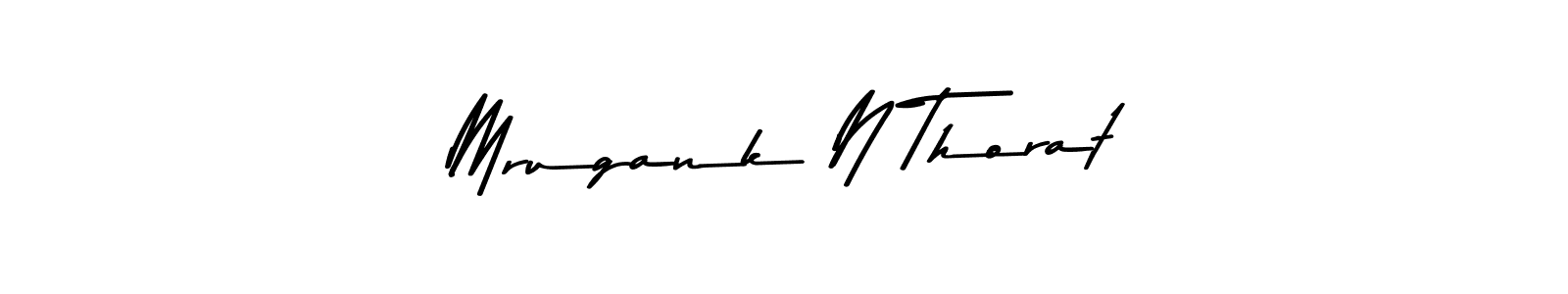 Asem Kandis PERSONAL USE is a professional signature style that is perfect for those who want to add a touch of class to their signature. It is also a great choice for those who want to make their signature more unique. Get Mrugank N Thorat name to fancy signature for free. Mrugank N Thorat signature style 9 images and pictures png