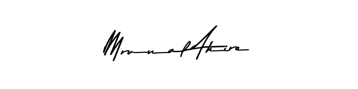 You can use this online signature creator to create a handwritten signature for the name Mrunal Ahire. This is the best online autograph maker. Mrunal Ahire signature style 9 images and pictures png