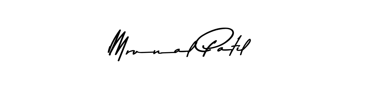 Create a beautiful signature design for name Mrunal Patil. With this signature (Asem Kandis PERSONAL USE) fonts, you can make a handwritten signature for free. Mrunal Patil signature style 9 images and pictures png