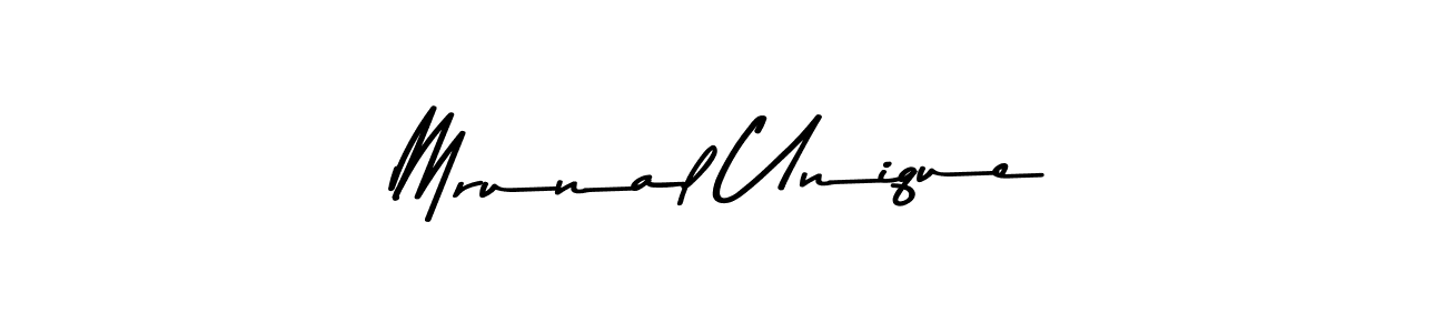 You should practise on your own different ways (Asem Kandis PERSONAL USE) to write your name (Mrunal Unique) in signature. don't let someone else do it for you. Mrunal Unique signature style 9 images and pictures png