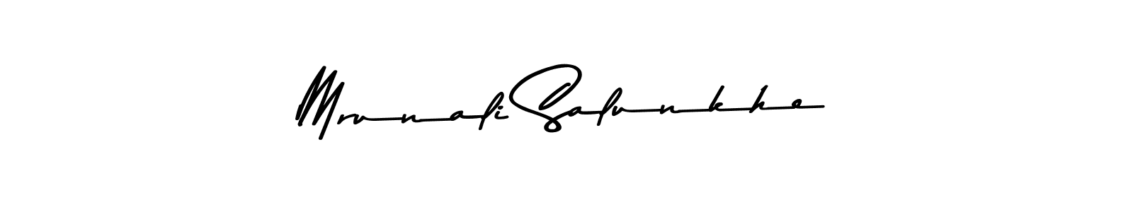 How to make Mrunali Salunkhe signature? Asem Kandis PERSONAL USE is a professional autograph style. Create handwritten signature for Mrunali Salunkhe name. Mrunali Salunkhe signature style 9 images and pictures png