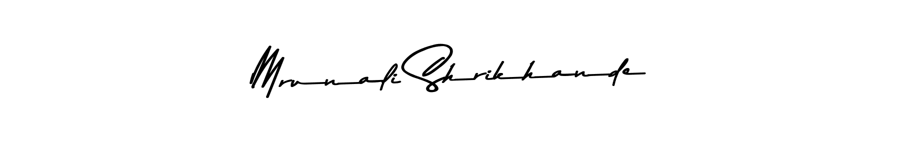 Asem Kandis PERSONAL USE is a professional signature style that is perfect for those who want to add a touch of class to their signature. It is also a great choice for those who want to make their signature more unique. Get Mrunali Shrikhande name to fancy signature for free. Mrunali Shrikhande signature style 9 images and pictures png