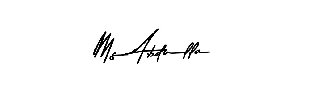 Create a beautiful signature design for name Ms Abdulla. With this signature (Asem Kandis PERSONAL USE) fonts, you can make a handwritten signature for free. Ms Abdulla signature style 9 images and pictures png