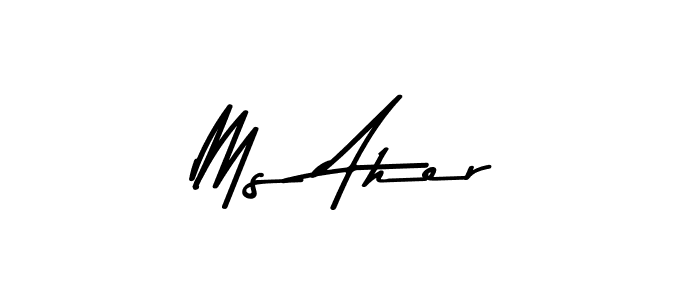 Check out images of Autograph of Ms Aher name. Actor Ms Aher Signature Style. Asem Kandis PERSONAL USE is a professional sign style online. Ms Aher signature style 9 images and pictures png