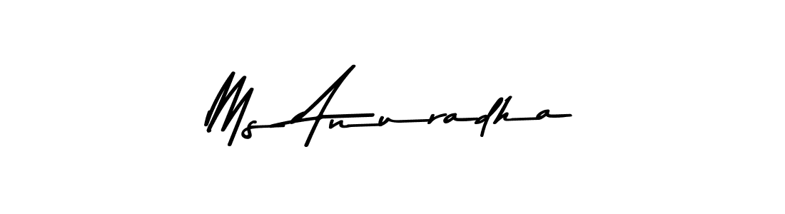 Design your own signature with our free online signature maker. With this signature software, you can create a handwritten (Asem Kandis PERSONAL USE) signature for name Ms Anuradha. Ms Anuradha signature style 9 images and pictures png