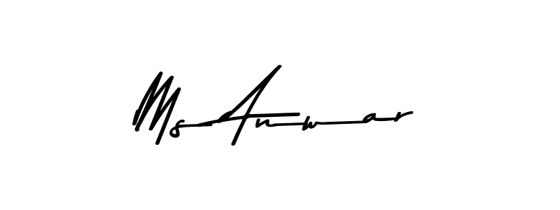 How to make Ms Anwar signature? Asem Kandis PERSONAL USE is a professional autograph style. Create handwritten signature for Ms Anwar name. Ms Anwar signature style 9 images and pictures png