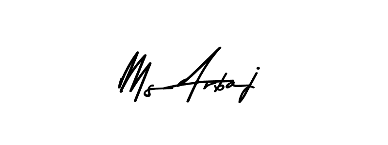 How to make Ms Arbaj signature? Asem Kandis PERSONAL USE is a professional autograph style. Create handwritten signature for Ms Arbaj name. Ms Arbaj signature style 9 images and pictures png