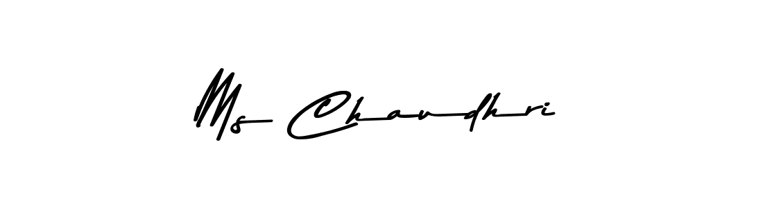 Ms Chaudhri stylish signature style. Best Handwritten Sign (Asem Kandis PERSONAL USE) for my name. Handwritten Signature Collection Ideas for my name Ms Chaudhri. Ms Chaudhri signature style 9 images and pictures png