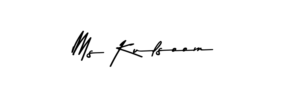 The best way (Asem Kandis PERSONAL USE) to make a short signature is to pick only two or three words in your name. The name Ms Kulsoom include a total of six letters. For converting this name. Ms Kulsoom signature style 9 images and pictures png