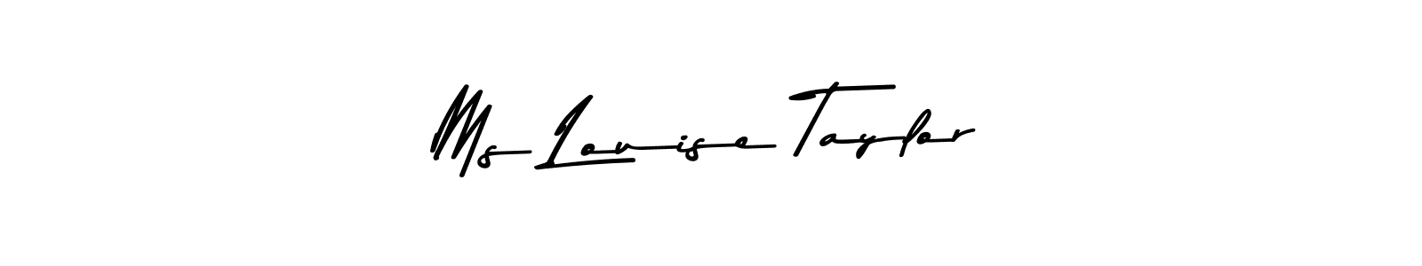 This is the best signature style for the Ms Louise Taylor name. Also you like these signature font (Asem Kandis PERSONAL USE). Mix name signature. Ms Louise Taylor signature style 9 images and pictures png