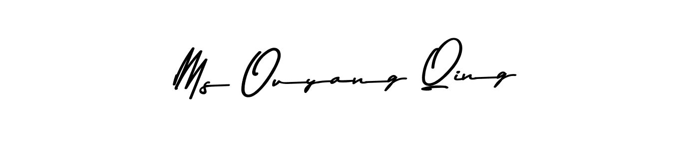 Make a beautiful signature design for name Ms Ouyang Qing. Use this online signature maker to create a handwritten signature for free. Ms Ouyang Qing signature style 9 images and pictures png