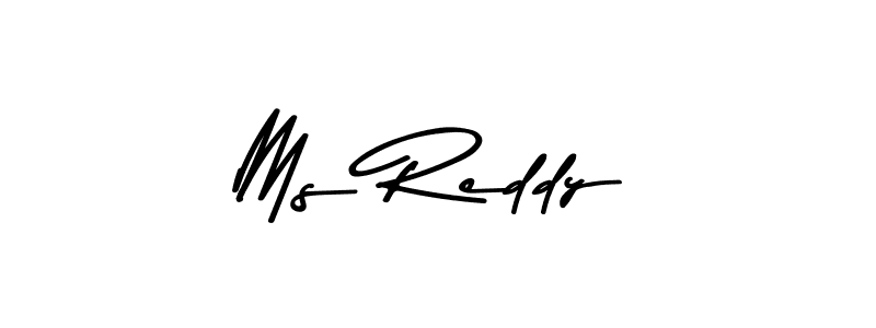 Create a beautiful signature design for name Ms Reddy. With this signature (Asem Kandis PERSONAL USE) fonts, you can make a handwritten signature for free. Ms Reddy signature style 9 images and pictures png