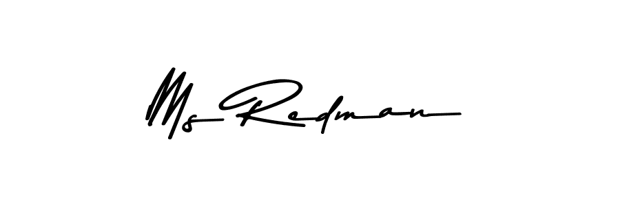 Create a beautiful signature design for name Ms Redman. With this signature (Asem Kandis PERSONAL USE) fonts, you can make a handwritten signature for free. Ms Redman signature style 9 images and pictures png