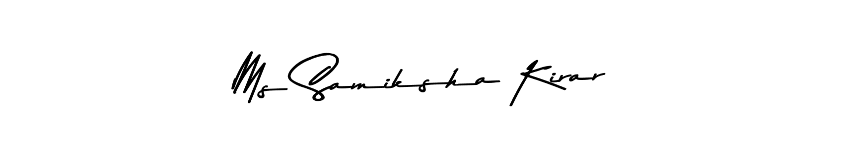 You can use this online signature creator to create a handwritten signature for the name Ms Samiksha Kirar. This is the best online autograph maker. Ms Samiksha Kirar signature style 9 images and pictures png