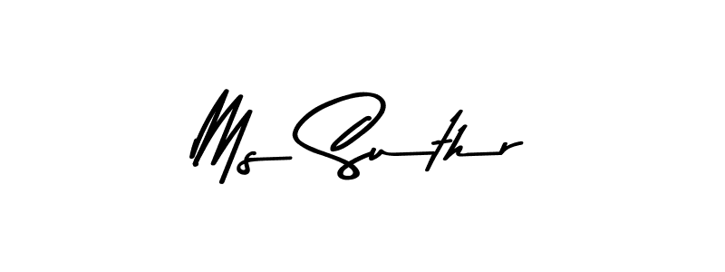 How to make Ms Suthr signature? Asem Kandis PERSONAL USE is a professional autograph style. Create handwritten signature for Ms Suthr name. Ms Suthr signature style 9 images and pictures png