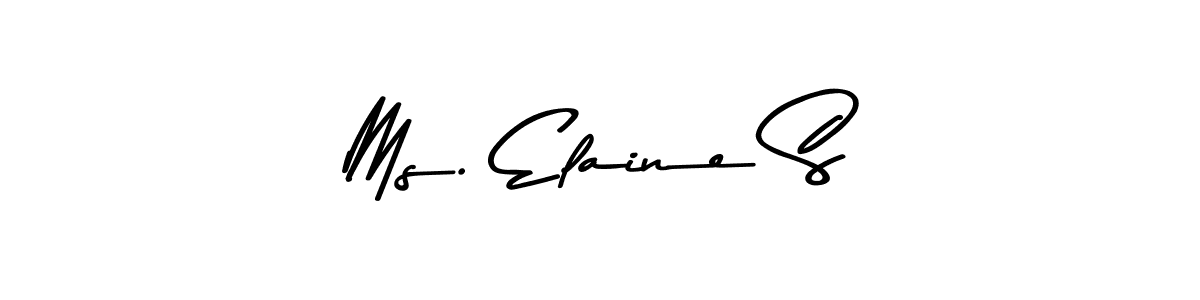 You should practise on your own different ways (Asem Kandis PERSONAL USE) to write your name (Ms. Elaine S) in signature. don't let someone else do it for you. Ms. Elaine S signature style 9 images and pictures png
