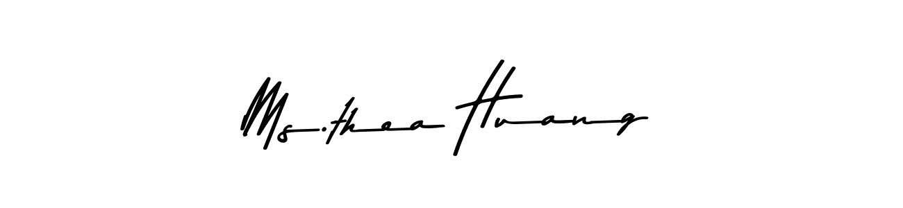 This is the best signature style for the Ms.thea Huang name. Also you like these signature font (Asem Kandis PERSONAL USE). Mix name signature. Ms.thea Huang signature style 9 images and pictures png