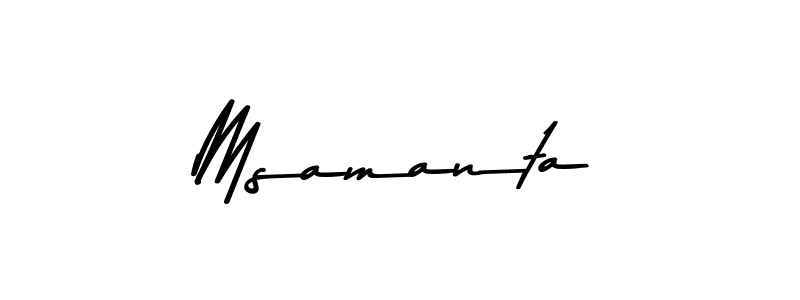 How to make Msamanta signature? Asem Kandis PERSONAL USE is a professional autograph style. Create handwritten signature for Msamanta name. Msamanta signature style 9 images and pictures png