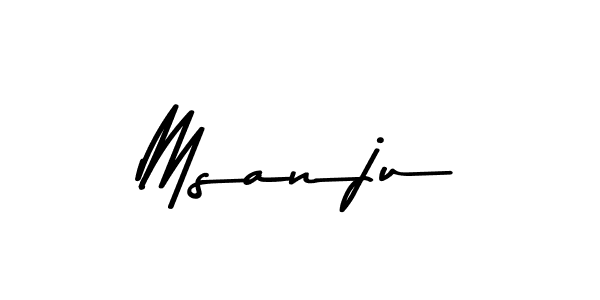 Make a beautiful signature design for name Msanju. With this signature (Asem Kandis PERSONAL USE) style, you can create a handwritten signature for free. Msanju signature style 9 images and pictures png