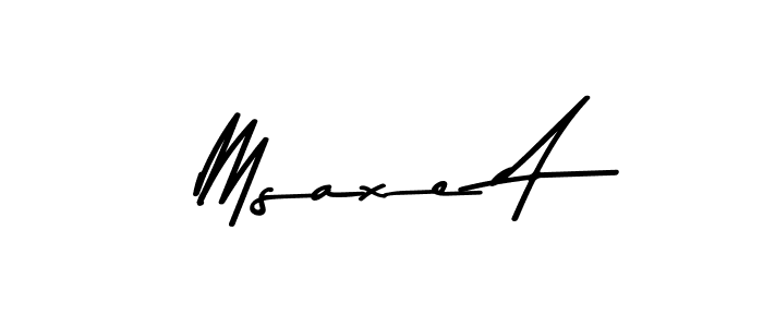Make a beautiful signature design for name Msaxe A. With this signature (Asem Kandis PERSONAL USE) style, you can create a handwritten signature for free. Msaxe A signature style 9 images and pictures png