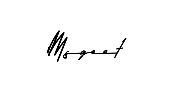 Make a beautiful signature design for name Msgeet. With this signature (Asem Kandis PERSONAL USE) style, you can create a handwritten signature for free. Msgeet signature style 9 images and pictures png