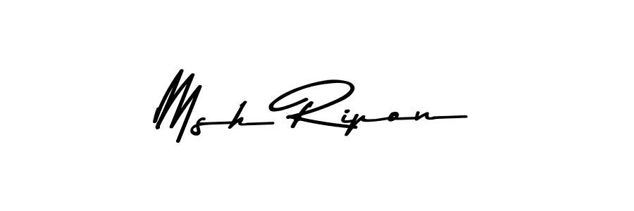 Also we have Msh Ripon name is the best signature style. Create professional handwritten signature collection using Asem Kandis PERSONAL USE autograph style. Msh Ripon signature style 9 images and pictures png