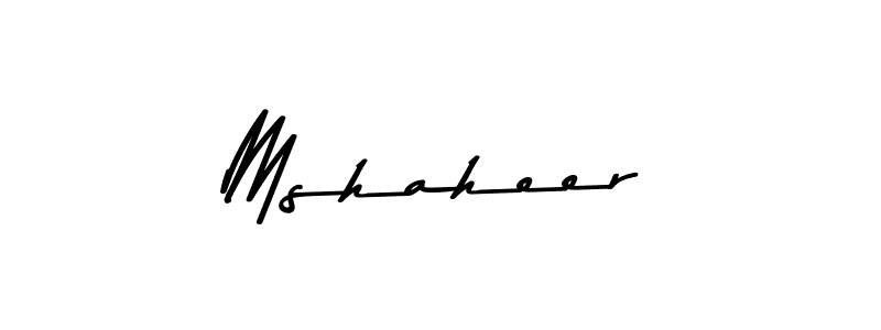 Make a beautiful signature design for name Mshaheer. Use this online signature maker to create a handwritten signature for free. Mshaheer signature style 9 images and pictures png