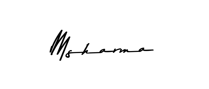 Also we have Msharma name is the best signature style. Create professional handwritten signature collection using Asem Kandis PERSONAL USE autograph style. Msharma signature style 9 images and pictures png