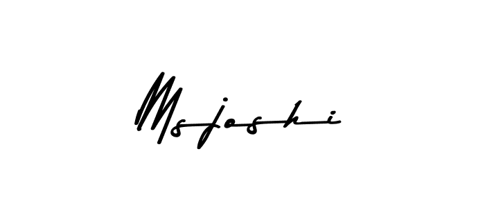 Create a beautiful signature design for name Msjoshi. With this signature (Asem Kandis PERSONAL USE) fonts, you can make a handwritten signature for free. Msjoshi signature style 9 images and pictures png