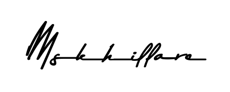 How to Draw Mskhillare signature style? Asem Kandis PERSONAL USE is a latest design signature styles for name Mskhillare. Mskhillare signature style 9 images and pictures png