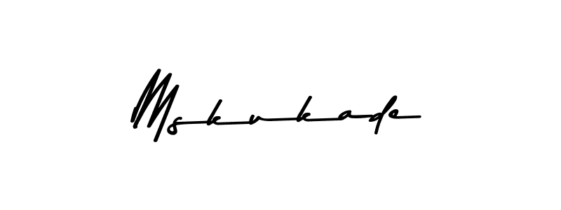 Use a signature maker to create a handwritten signature online. With this signature software, you can design (Asem Kandis PERSONAL USE) your own signature for name Mskukade. Mskukade signature style 9 images and pictures png