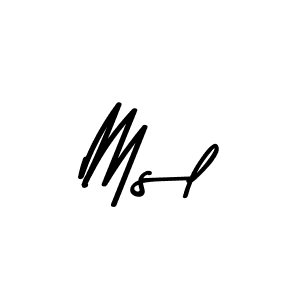 Make a beautiful signature design for name Msl. With this signature (Asem Kandis PERSONAL USE) style, you can create a handwritten signature for free. Msl signature style 9 images and pictures png